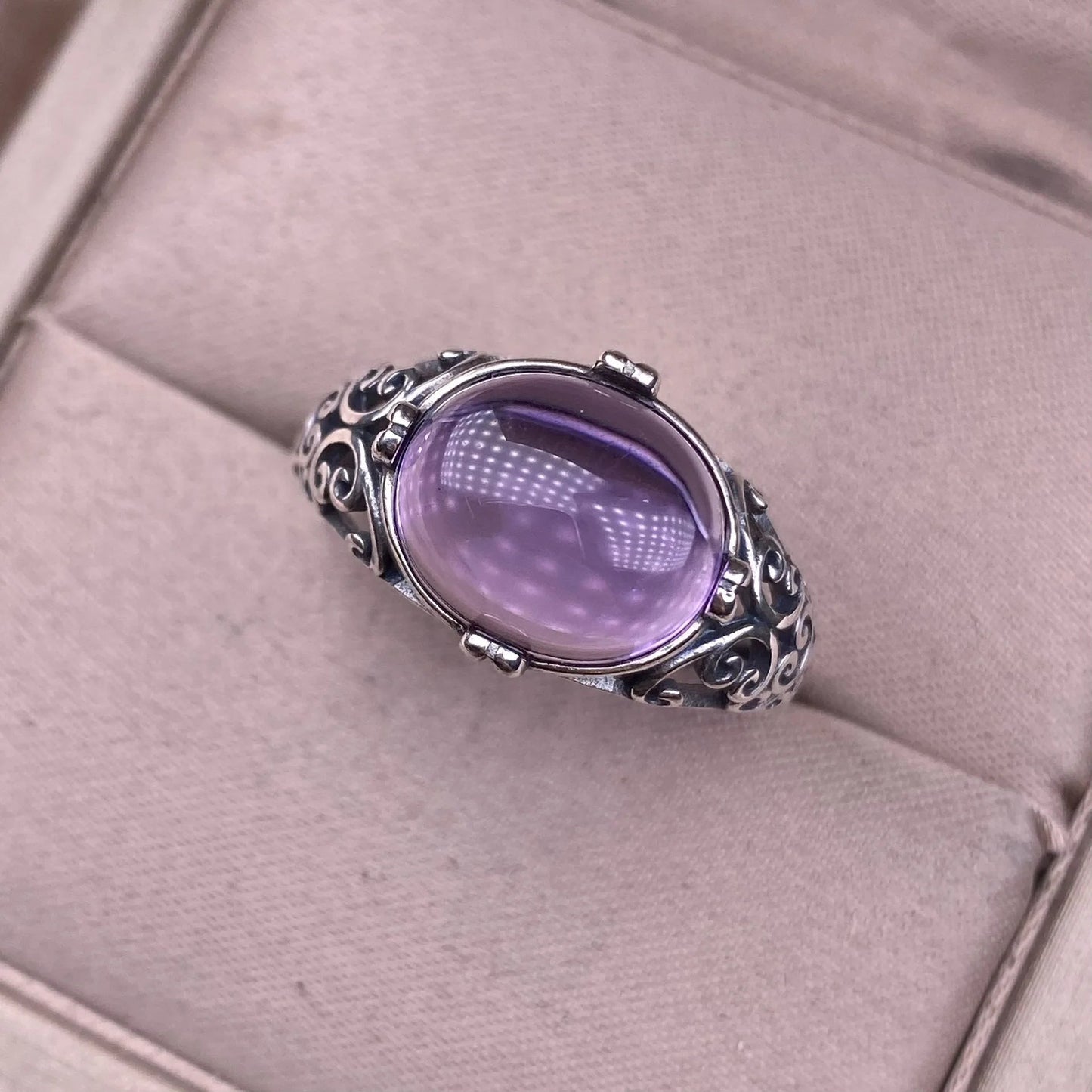 Bague améthyste | Vintage - Aurenergie FitYoga