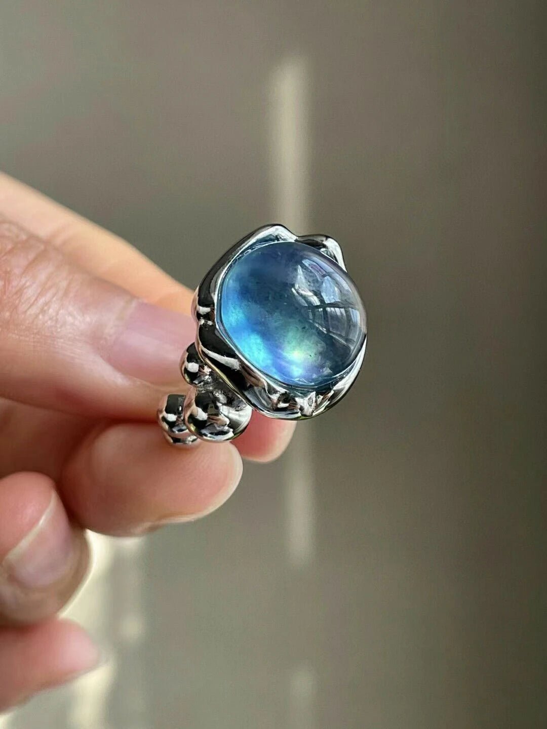 Bague argent | Aigue - marine - Aurenergie FitYoga