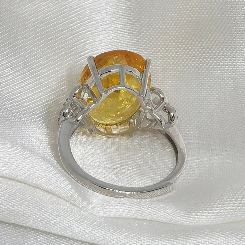Bague Argent | Citrine - Aurenergie FitYoga