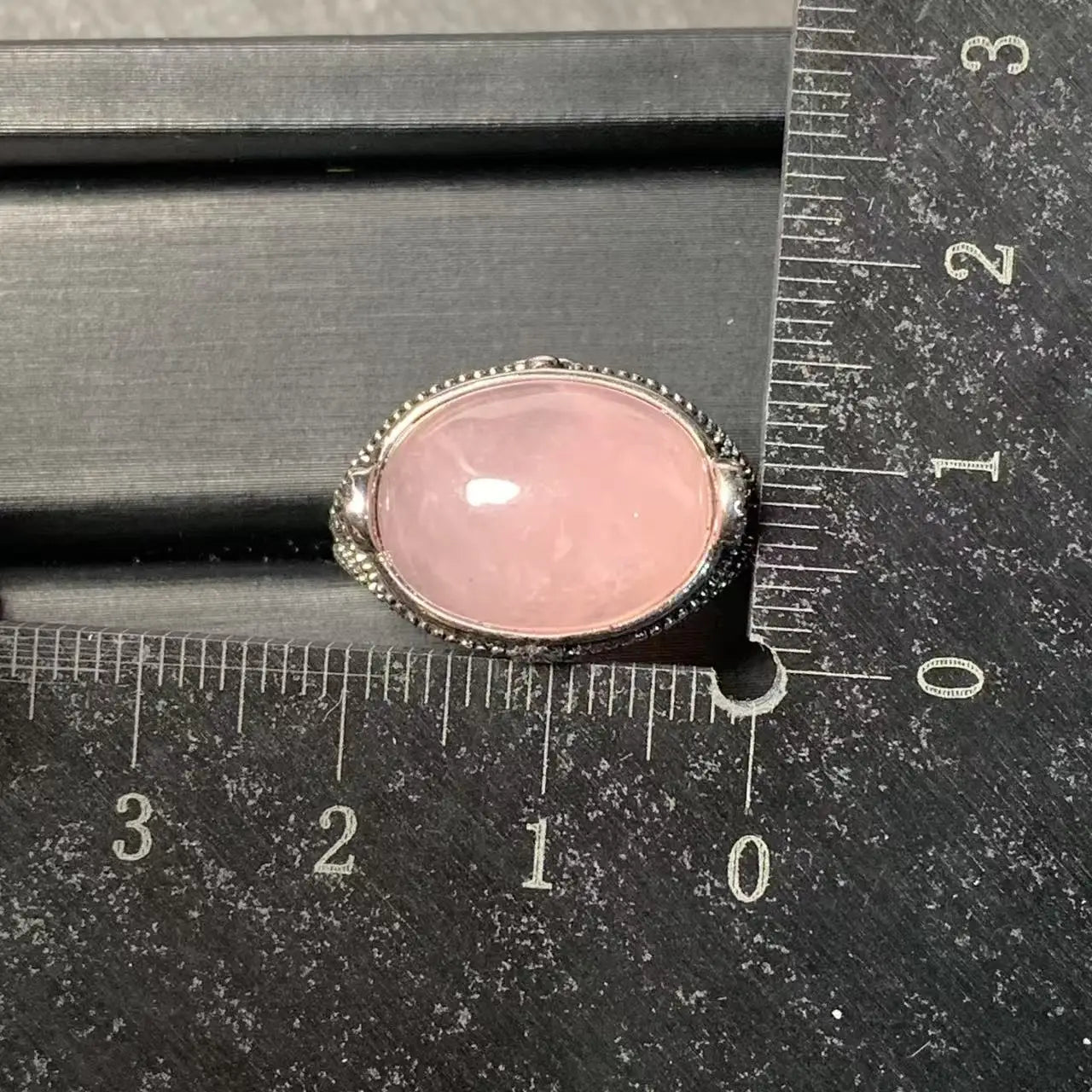 Bague en quartz rose | Acier inoxydable - Aurenergie FitYoga