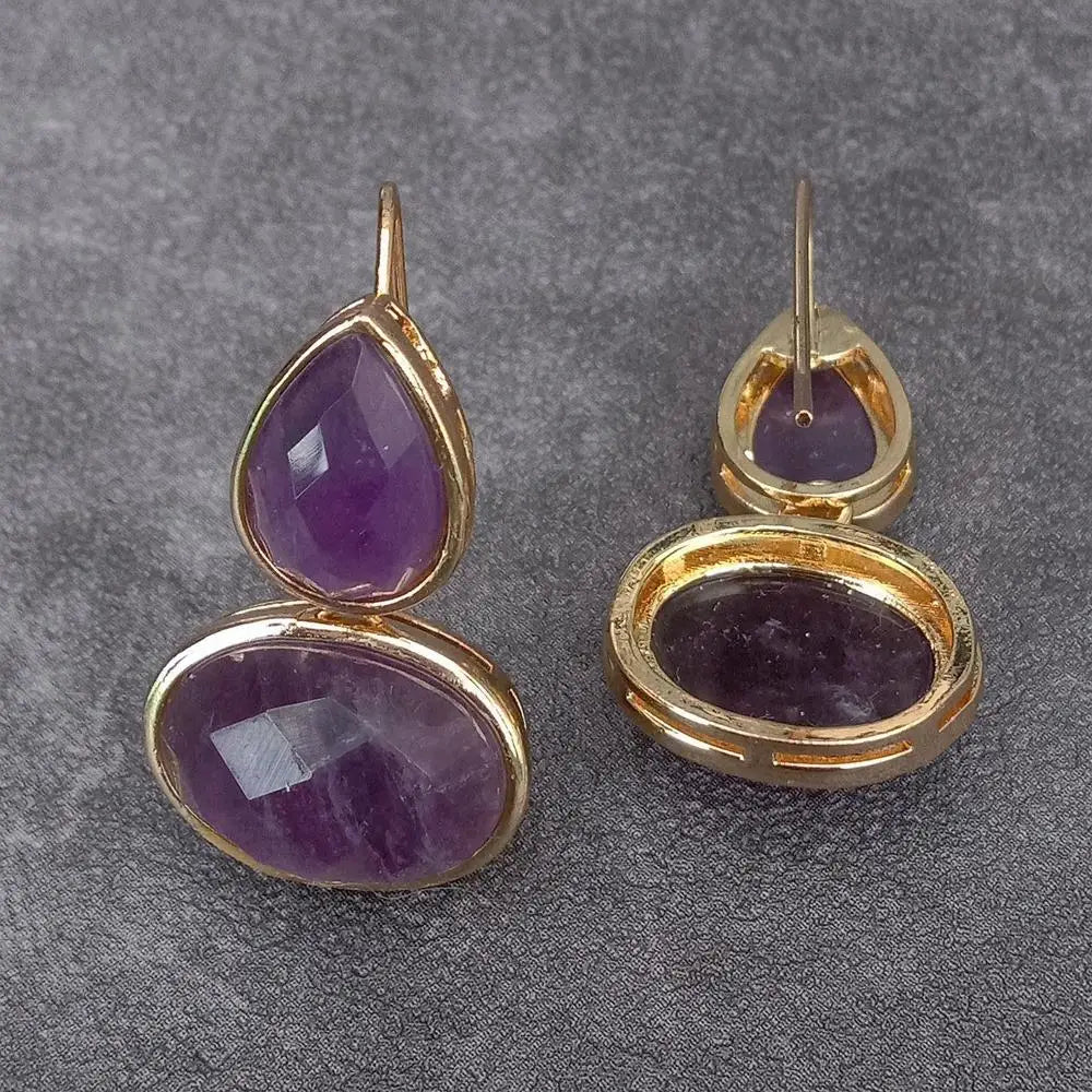Boucles d'oreilles | Améthyste - Aurenergie FitYoga