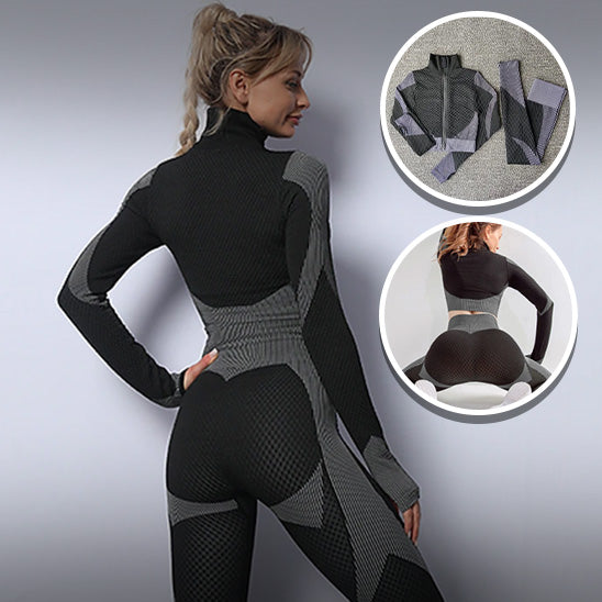 tenue de yoga sport gym fitness brassière bretelles croisées dans le dos nu legging femme moulant sexy