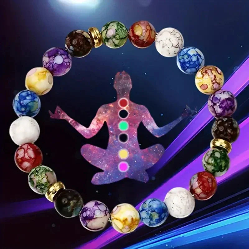 Bracelet 7 chakras alignement et rôles des 7 chakras yoga méditation