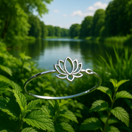 Fleur de lotus - Bracelet femme nature zen