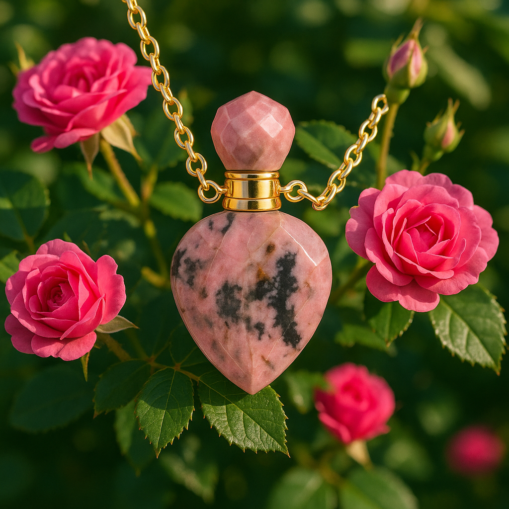 Rhodonite lithothérapie aromathérapie