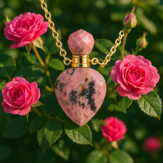 Rhodonite lithothérapie aromathérapie