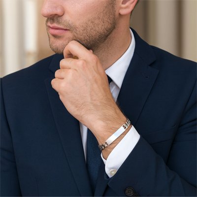Bracelet homme argent