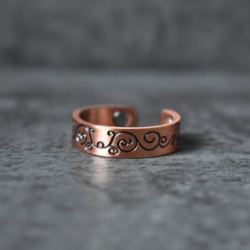 Bague cuivre énergétique bien-être équilibre naturel