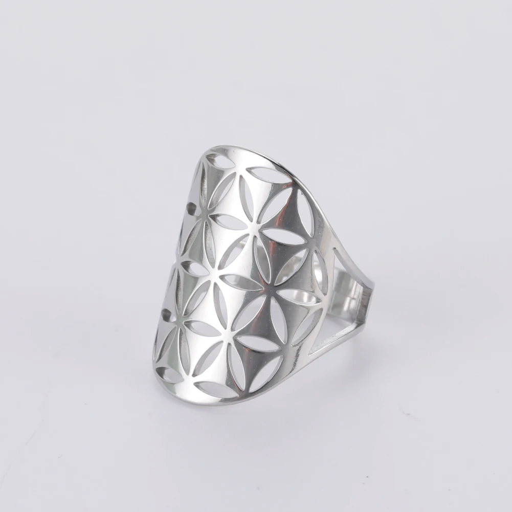 Bague fleur de vie symbole d'amour et d'énergie