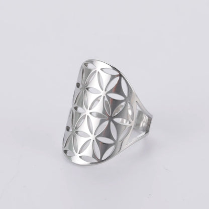 Bague fleur de vie symbole d'amour et d'énergie