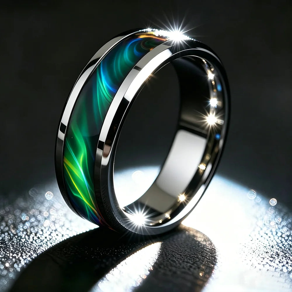 Bague homme malachite protection énergie pierre naturelle