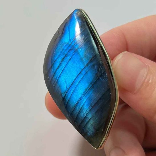 bague pierre naturelle labradorite blue