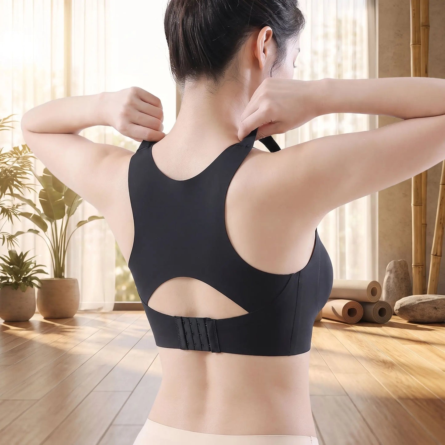BRASSIERE DE SPORT FORT MAINTIEN dos nageur croisé