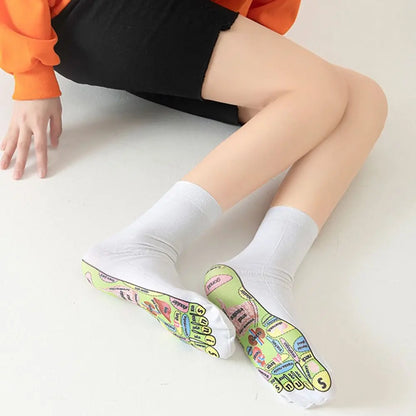 Chaussette reflexologie plantaire anti-stress pour soulager tensions et fatigue des pieds