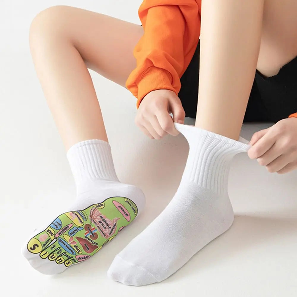 Chaussette reflexologie plantaire en coton doux et confortable pour un usage quotidien
