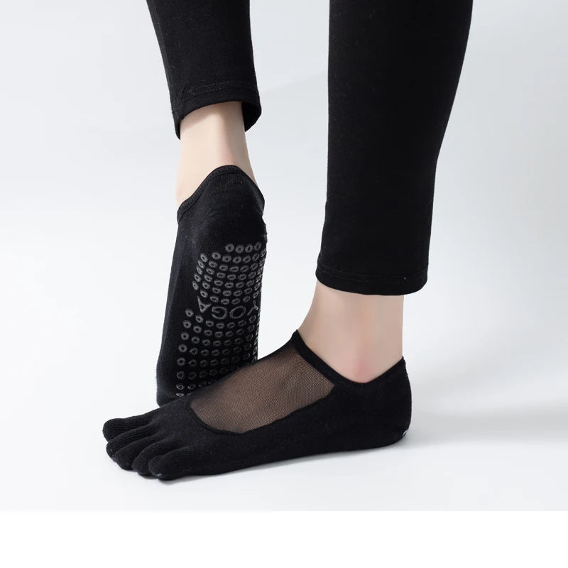 Chaussettes de yoga femme | Respirantes Antidérapantes