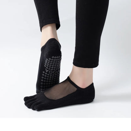 Chaussettes de yoga femme | Respirantes Antidérapantes