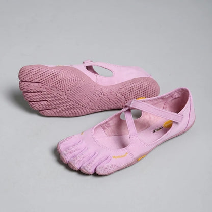 Chaussons de yoga antidérapants roses