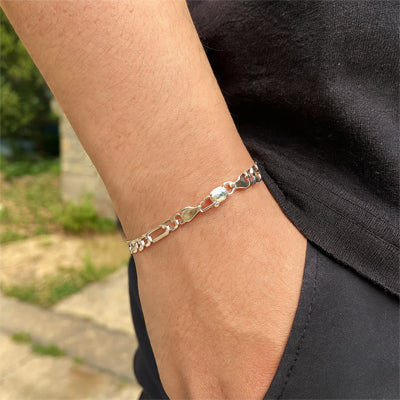 Gourmette homme bracelet argent sterilng 925