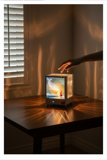 Lampe aurore boréale tactile commande simple allumage