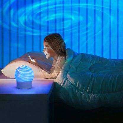 Projecteur aurore boréale lampe de chevet zen pour chambre apaisante et sommeil
