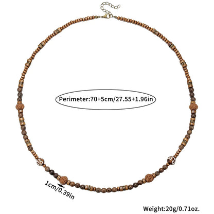 Collier de perles - Bois Ethnique