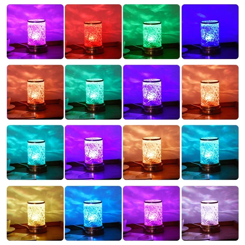 Lampe ambiance zen avec lumière LED réglable pour luminothérapie et détente 16 couleurs