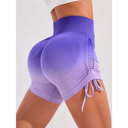 Short femme mauve yoga – liberté de mouvement séchage rapide S/M/L

