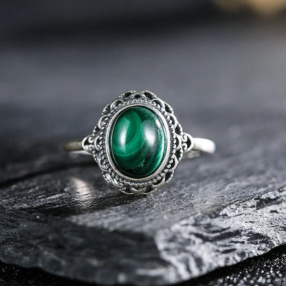 Bague femme | Malachite - Aurenergie FitYoga