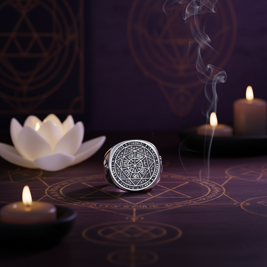 Bague homme 7 Archanges – Fond Spirituel