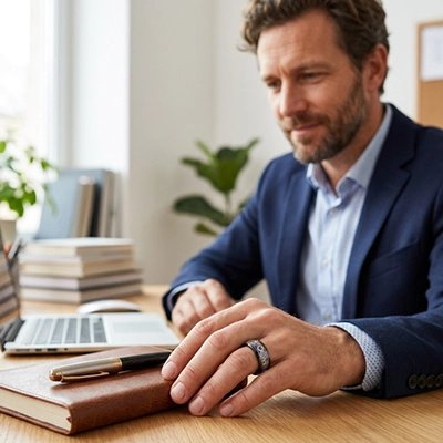 Bague homme bureau