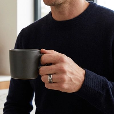 Bague homme café