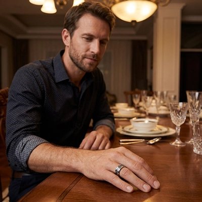 Bague homme dîner classe