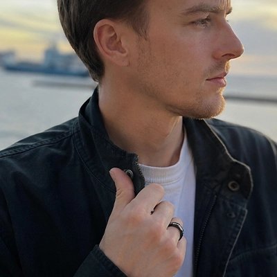 Bague homme élégant 