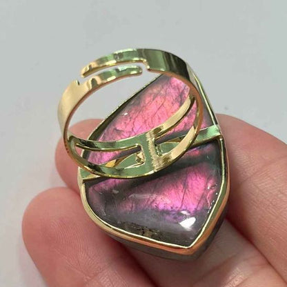 Bague pierre naturelle | Labradorite - Aurenergie FitYoga