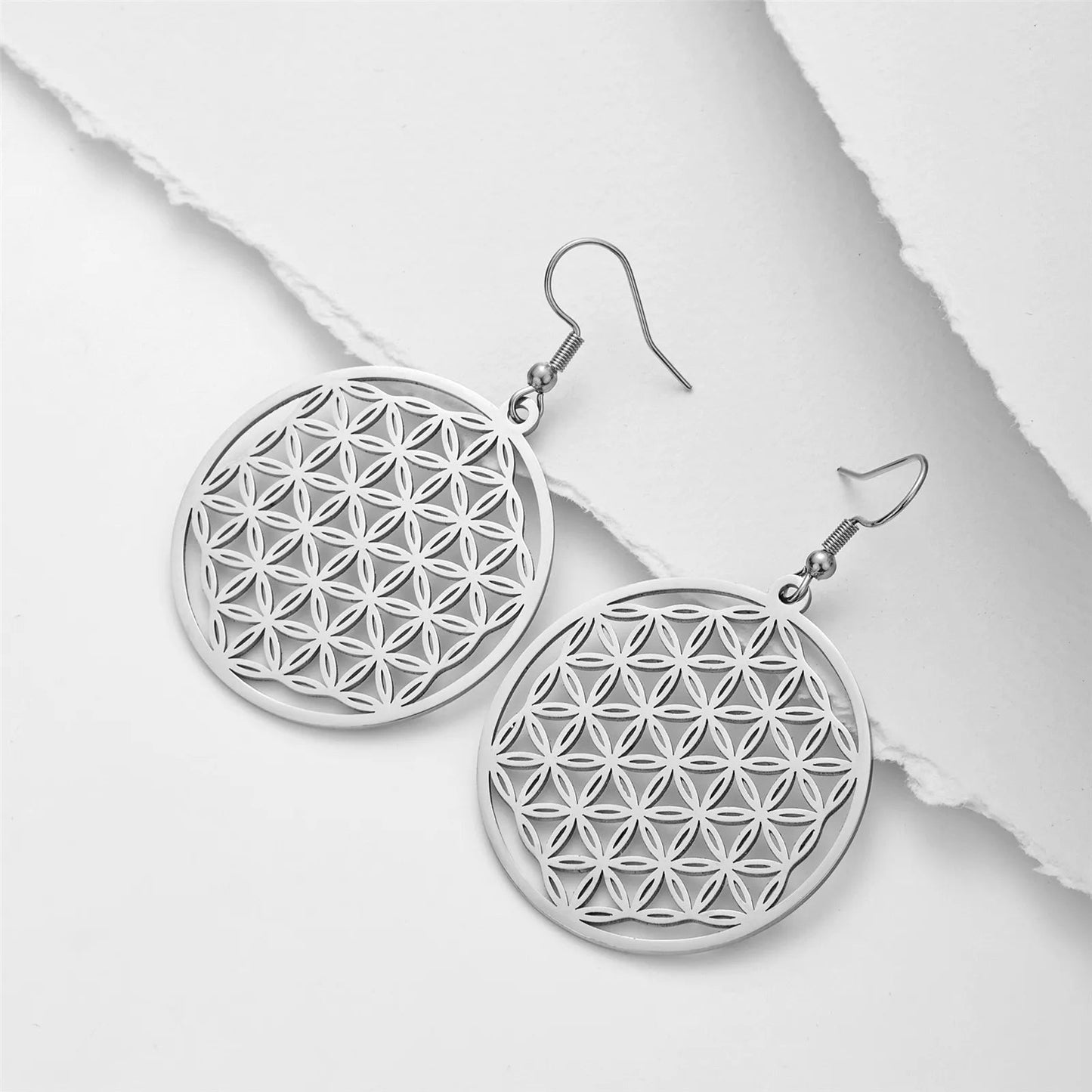 Boucles d'oreilles - Fleur de Vie - Aurenergie FitYoga