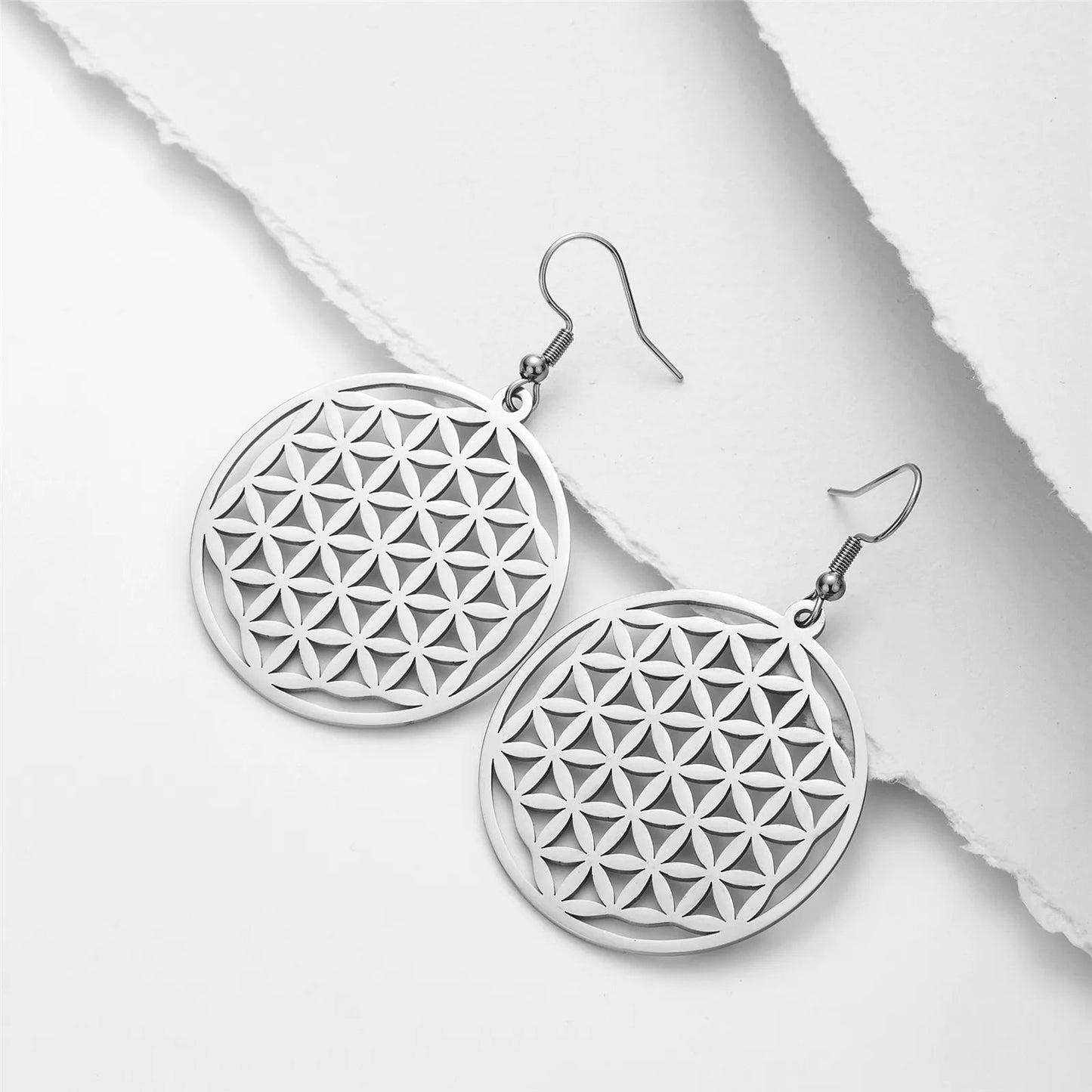 Boucles d'oreilles - Fleur de Vie - Aurenergie FitYoga
