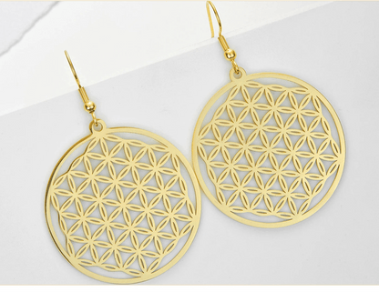Boucles d'oreilles - Fleur de Vie - Aurenergie FitYoga