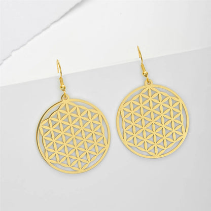 Boucles d'oreilles - Fleur de Vie - Aurenergie FitYoga