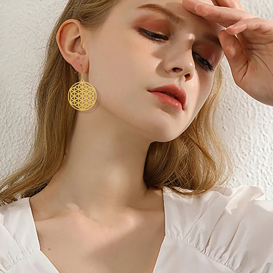 Boucles d'oreilles - Fleur de Vie - Aurenergie FitYoga