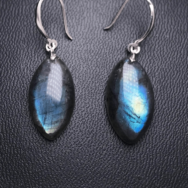 Boucles d'oreilles - Labradorite - Aurenergie FitYoga