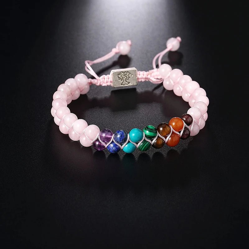 Bracelet 7 chakras | Perles naturelles - Aurenergie FitYoga