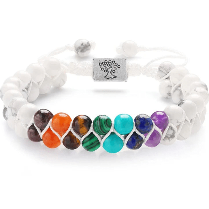 Bracelet 7 chakras | Perles naturelles - Aurenergie FitYoga