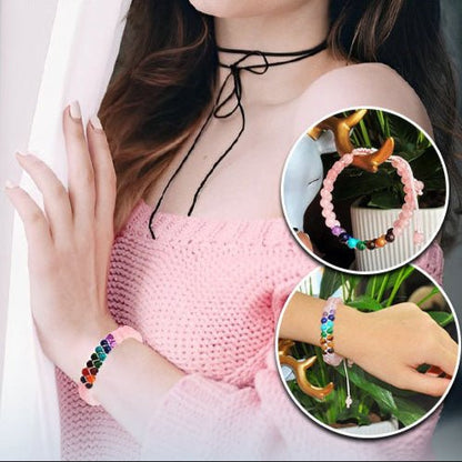 Bracelet 7 chakras | Perles naturelles - Aurenergie FitYoga