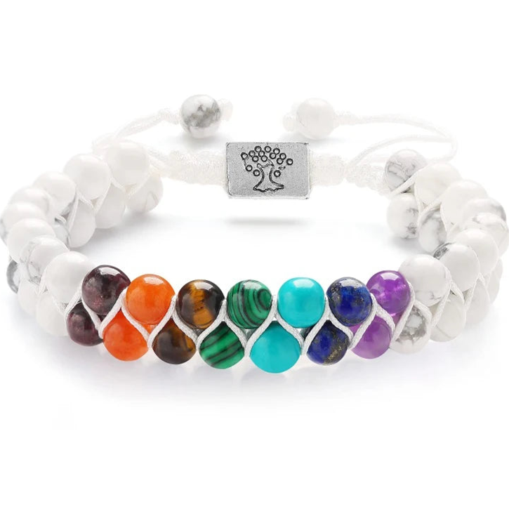 Bracelet 7 chakras | Perles naturelles