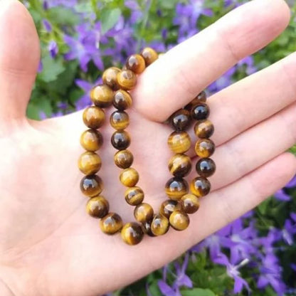 Bracelet oeil de tigre | Perles naturelles - Aurenergie FitYoga