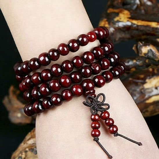 Bracelet perle mala rouge