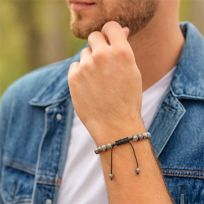 bracelet perle homme anti stress