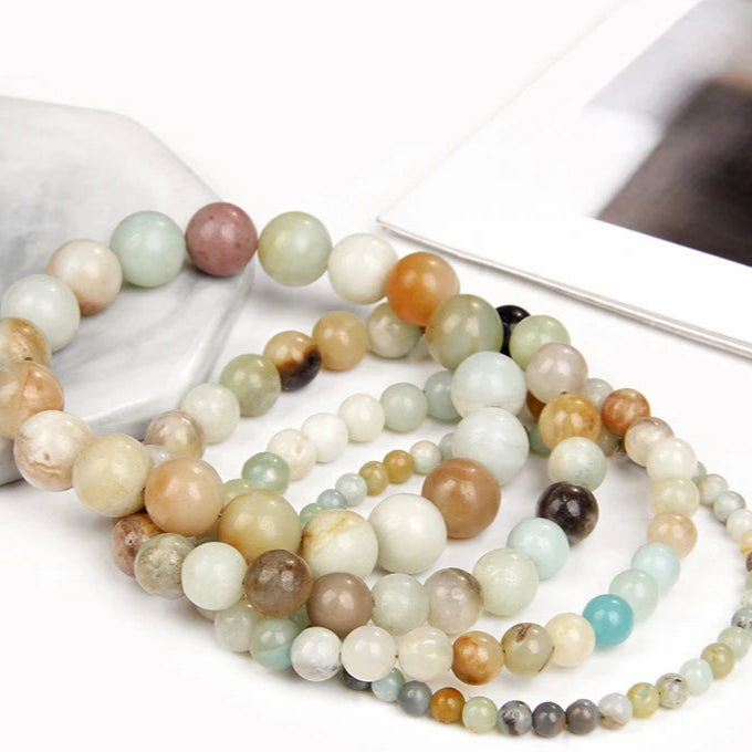 bracelets pierre naturelle perles amazonite