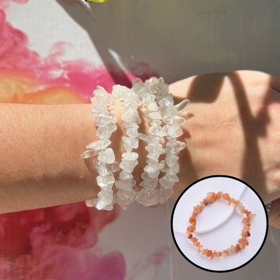 bracelet pierre naturelle perle
7 chakras cristal de roche